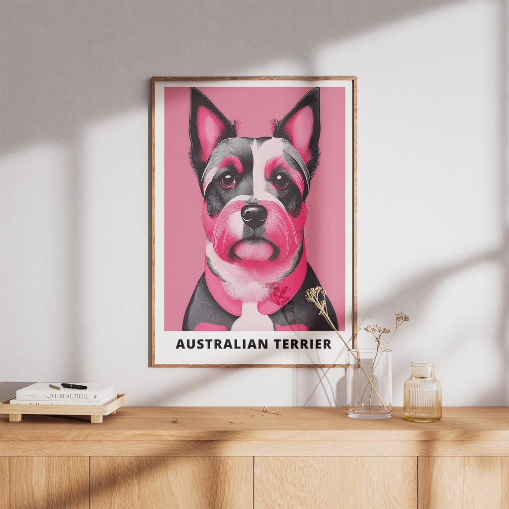 Australian Terrier Pink and Black Dog Series 1 image 8