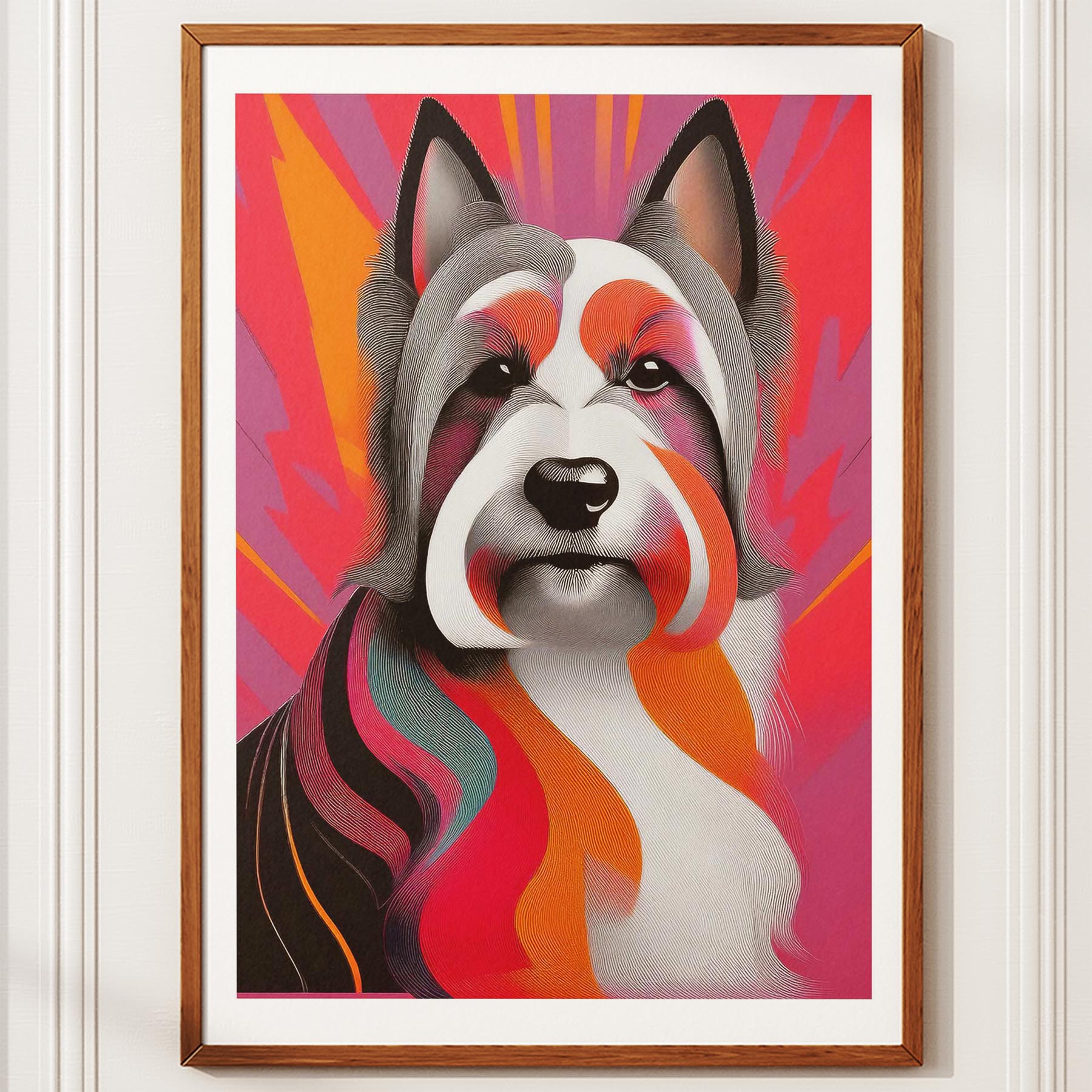 Australian Silky Terrier Modern Pop Dog Series image 10