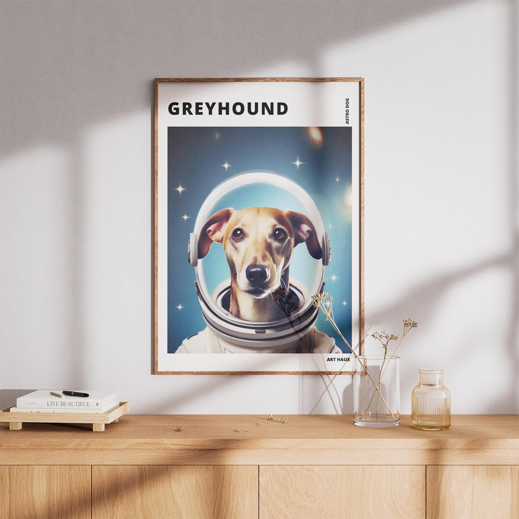 Greyhound Astronaut Dog Series with Text Astro Dog image 8
