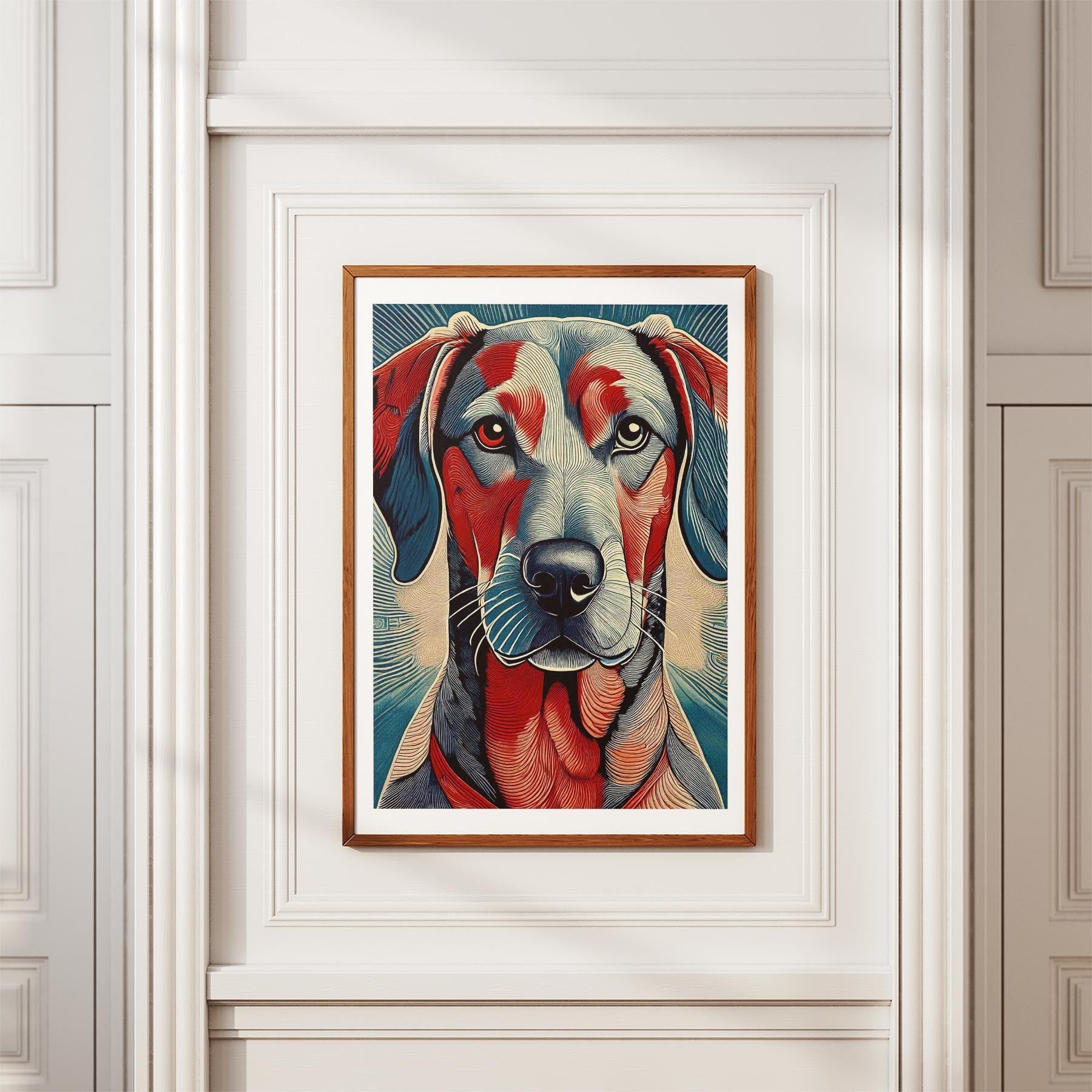 Rhoedesian Ridgeback Hokusai Japanese Inspired Dog Series image 3