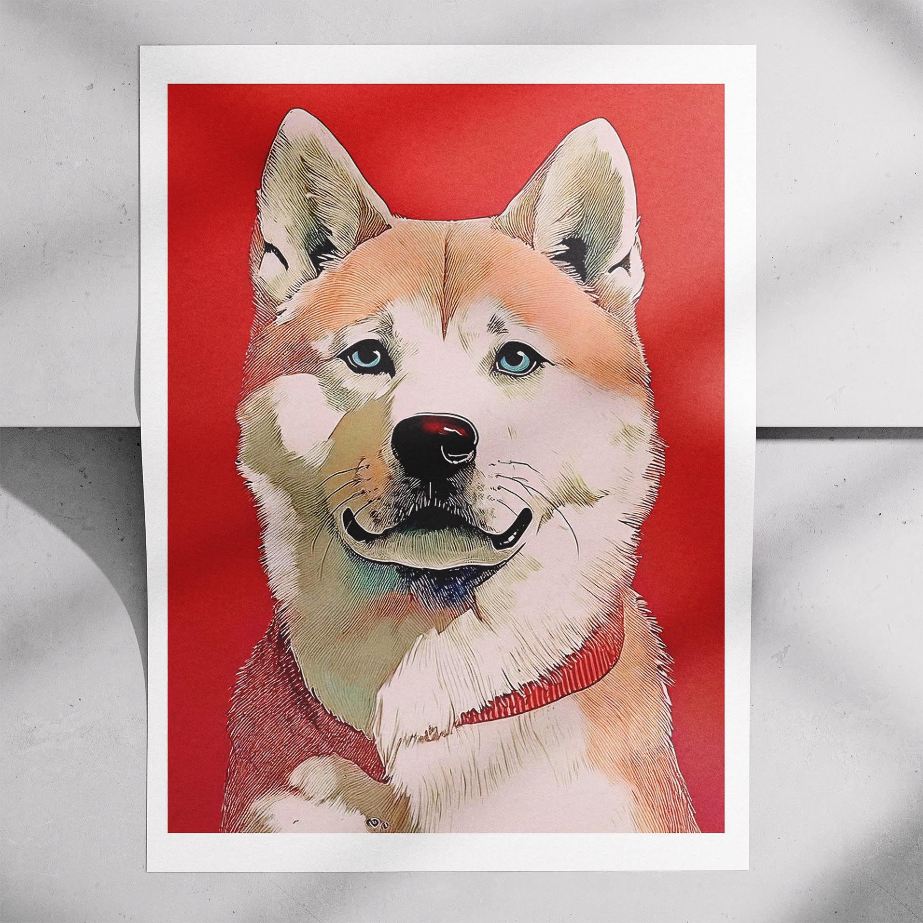 Akita Inu Red Dog Series image 7