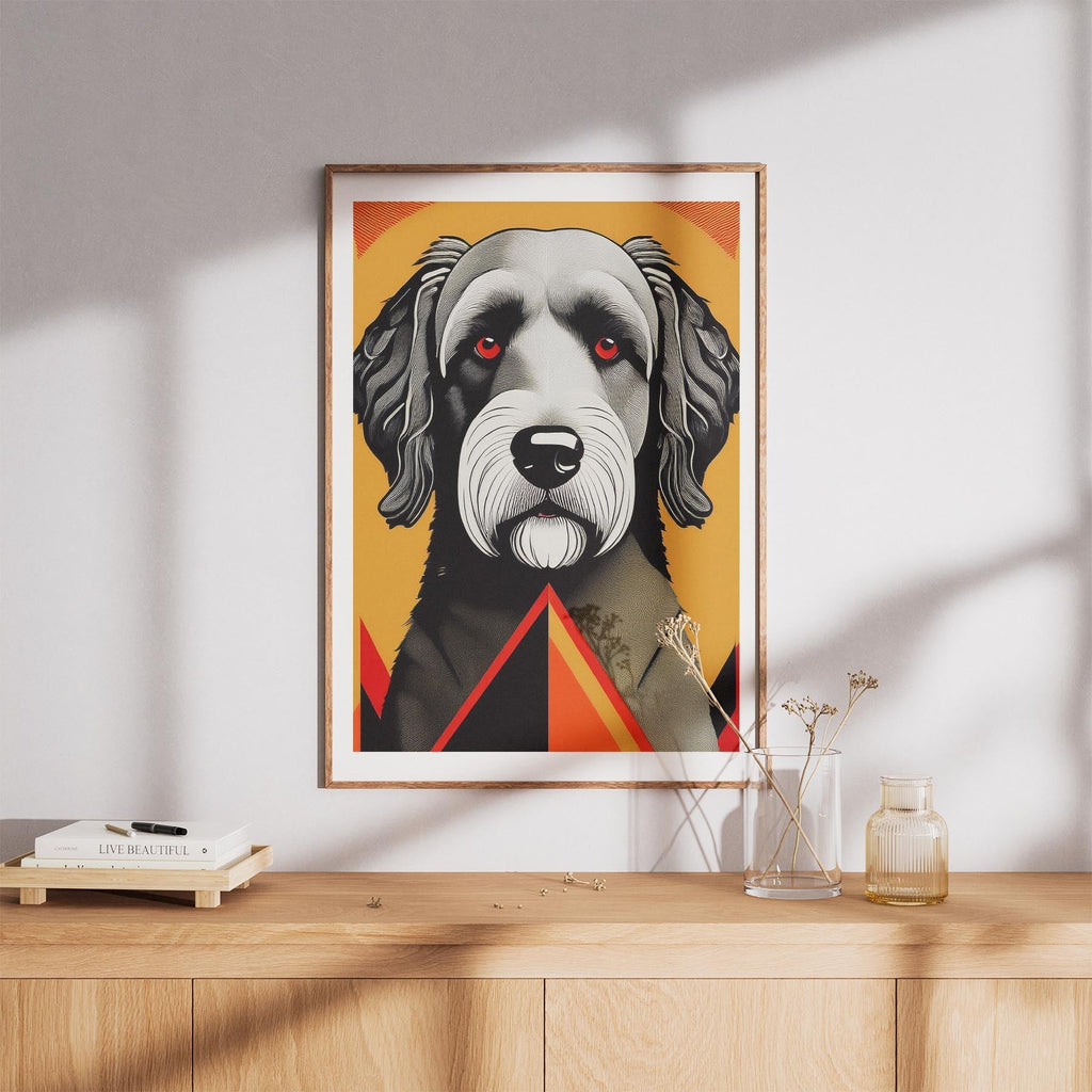 Spanish Water Dog Geometric Orange Series image 8