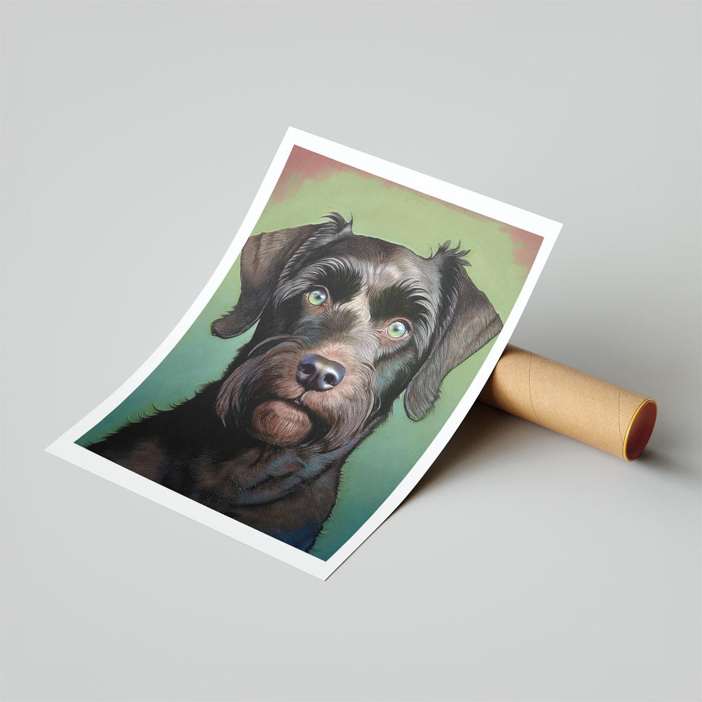 Black Russian Terrier Green Painted Series image 6