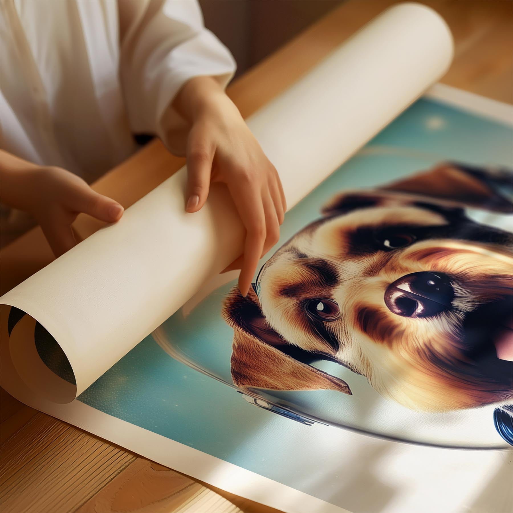 Schnauzer Astronaut Dog Series image 1