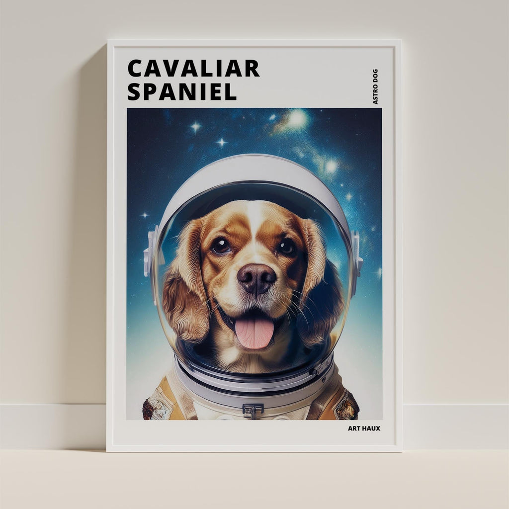 Cavalier Spaniel Astronaut Dog Series with Text Astro Dog image 9