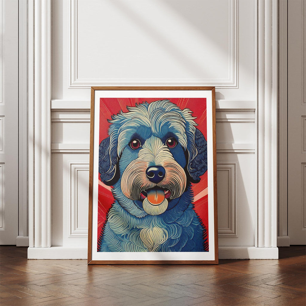 Groodle Hokusai Japanese Inspired Dog Series 1 image 4