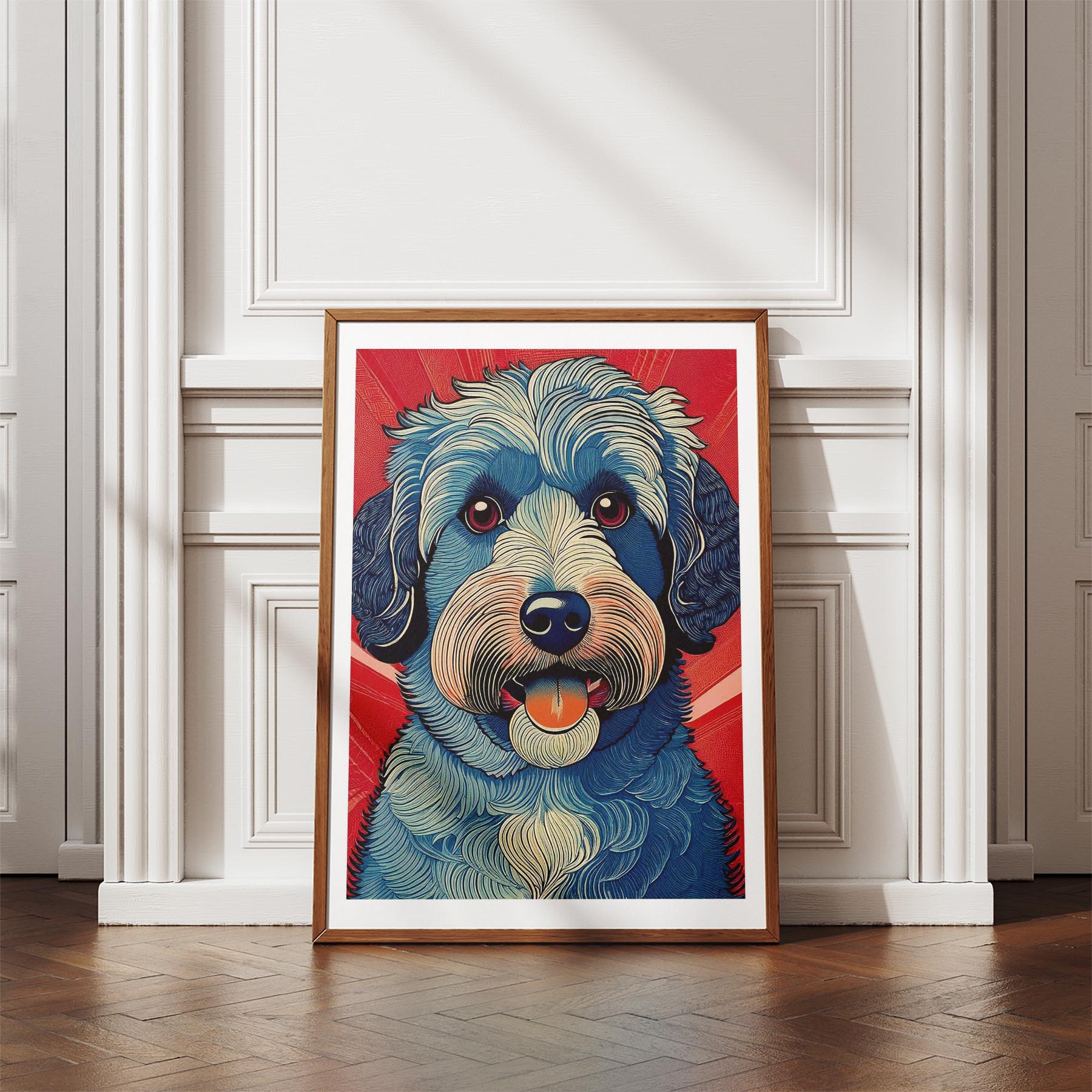 Groodle Hokusai Japanese Inspired Dog Series 1 image 4