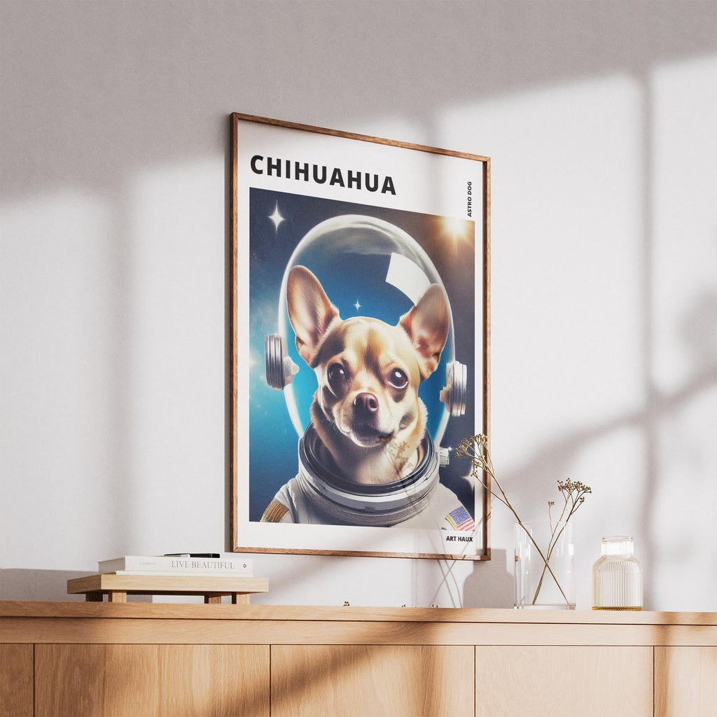 Chihuahua Astronaut Dog Series with Text Astro Dog image 5