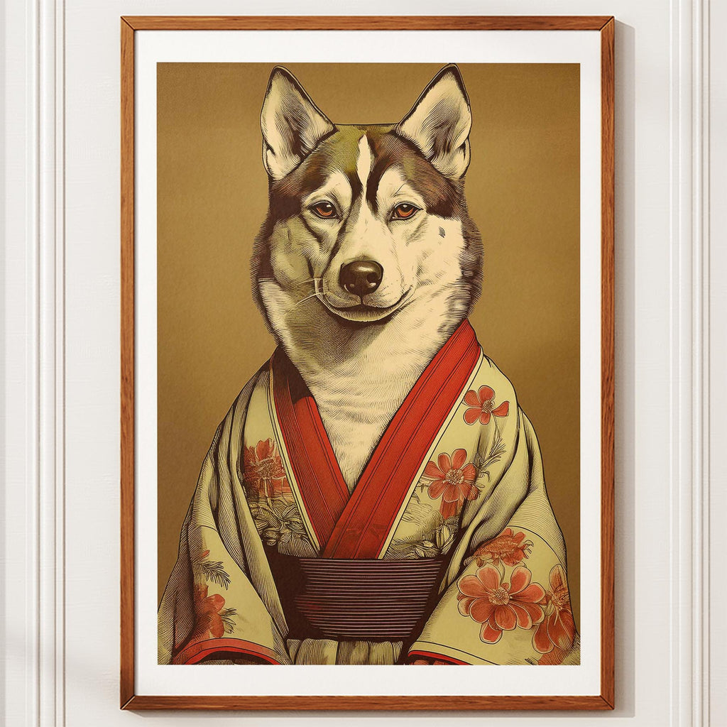 Siberian Husky Japanse Kimono Dog Series image 10