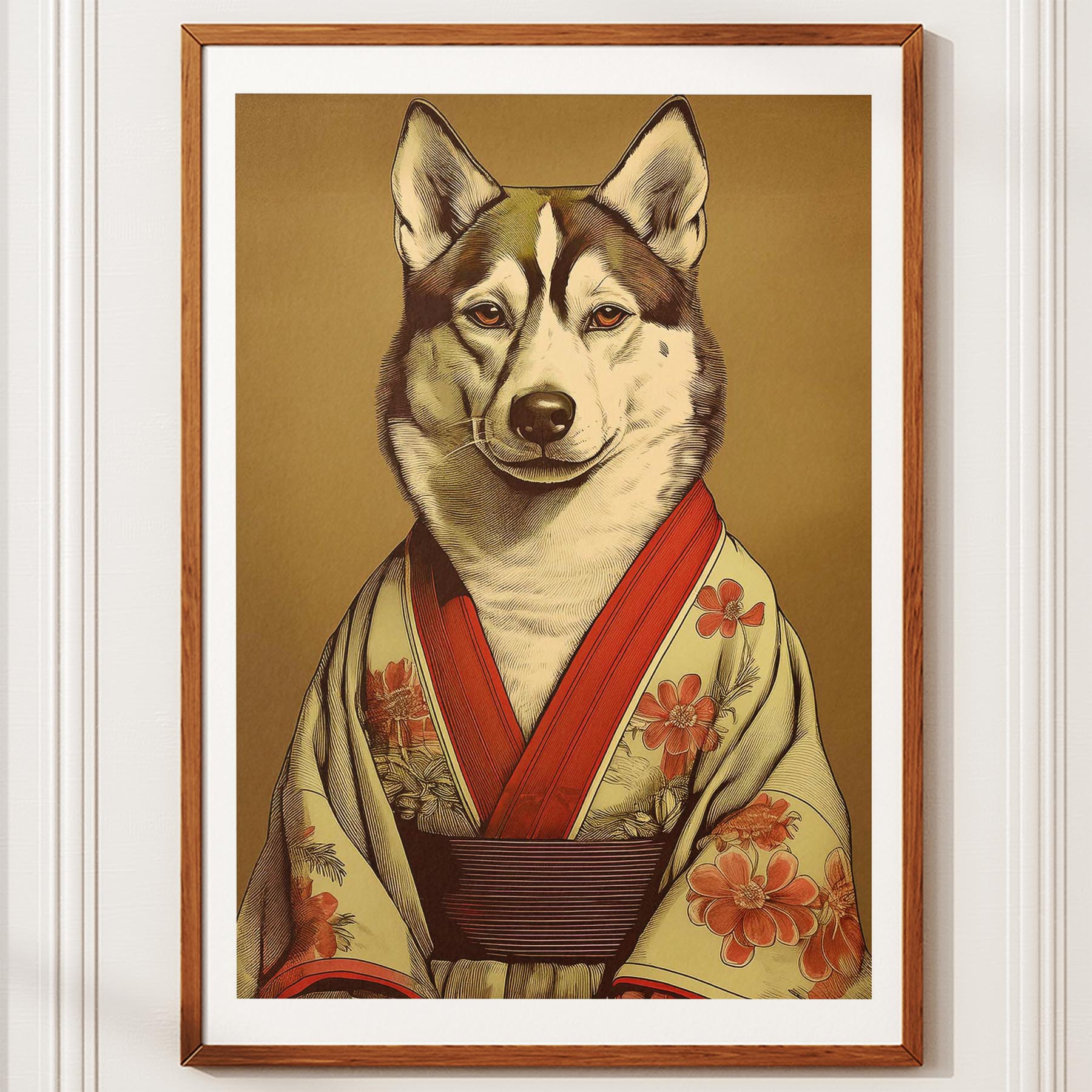 Siberian Husky Japanse Kimono Dog Series image 10