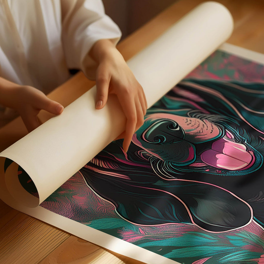 Bloodhound Flowery Dog image 1