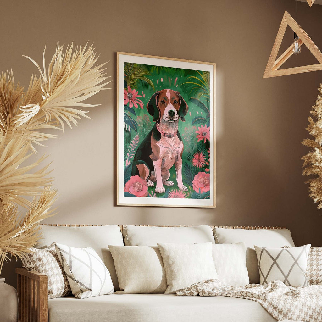 Basset Hound Flowery Dog image 14