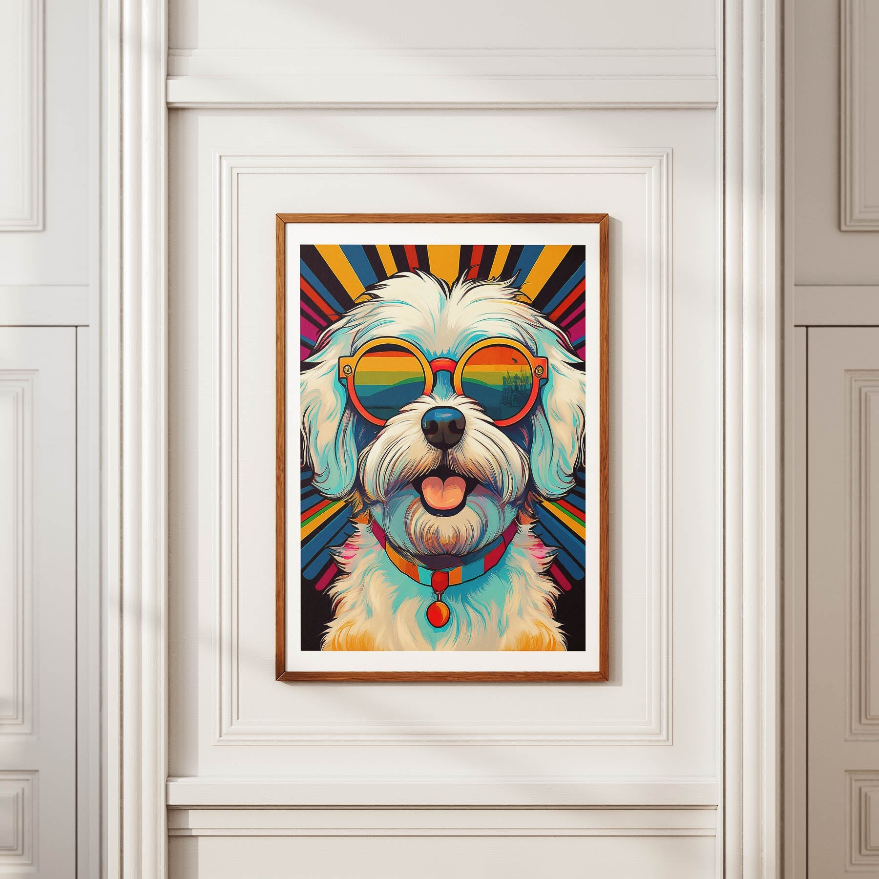 Maltese In Colourful Sunnies 1 image 2