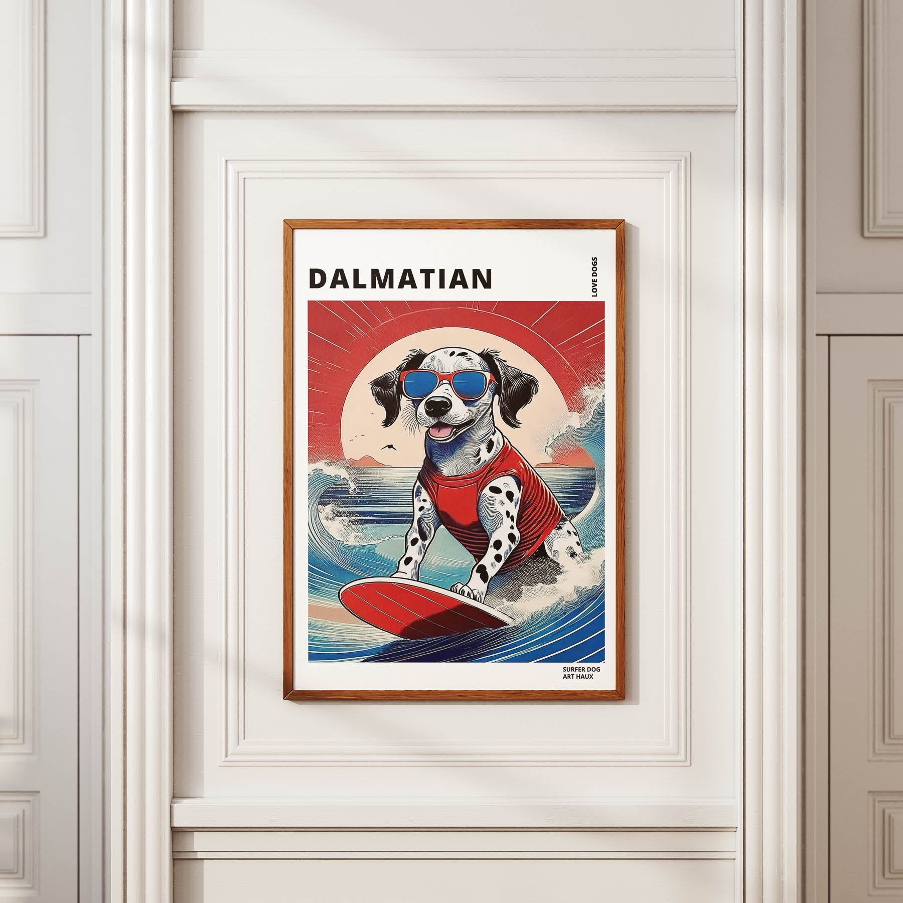 Dalmatian Hokosai Surfer Dogs 1 image 2