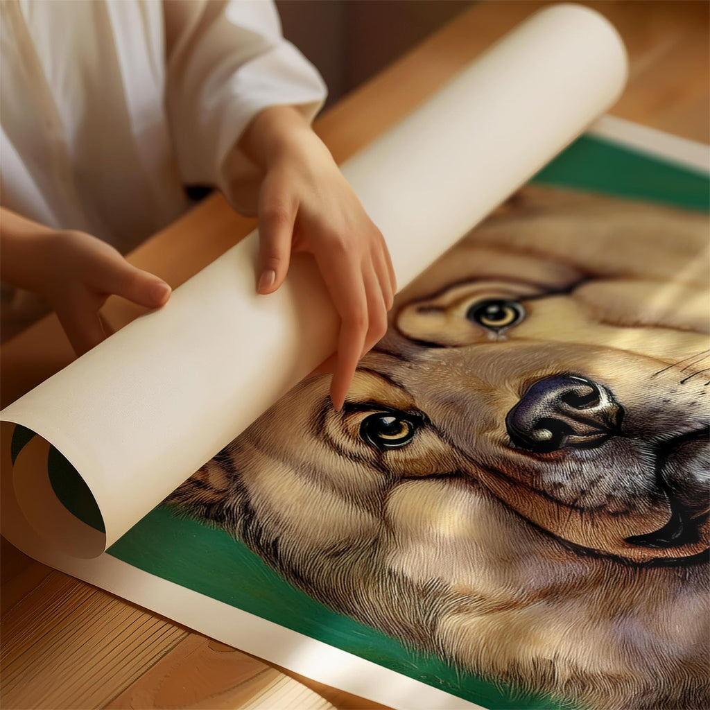 Chow Chow Green Painted Series image 1