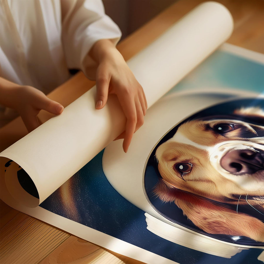 English Setter Astronaut Dog Series with Text Astro Dog image 1