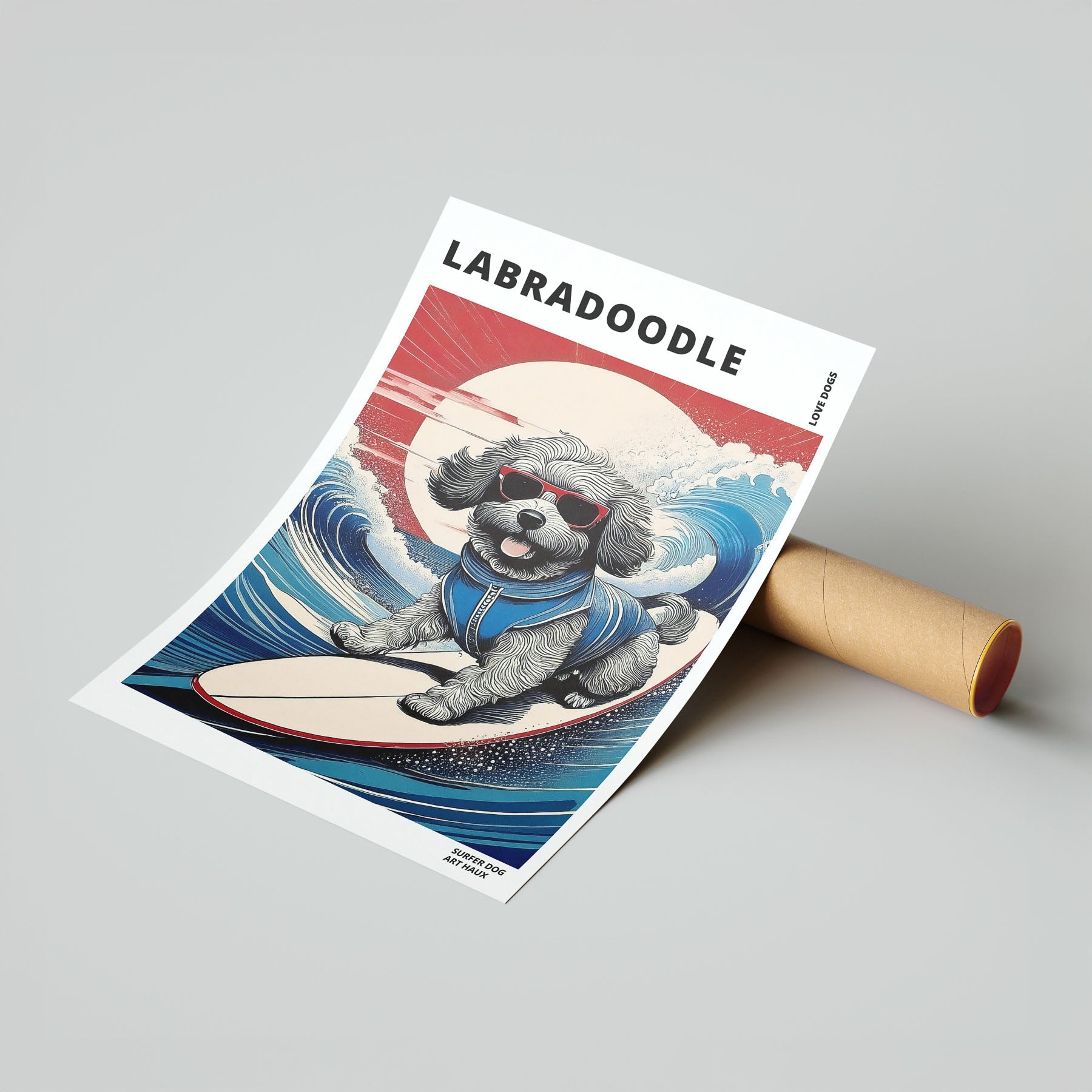 Labradoodle Hokosai Surfer Dogs 2 image 7