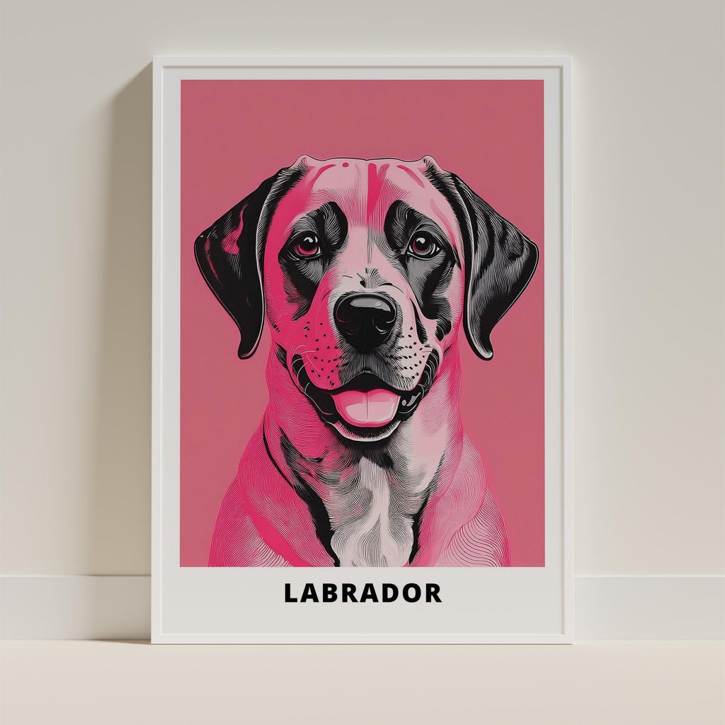 Labrador Retriever Pink and Black Dog Series 3 image 9