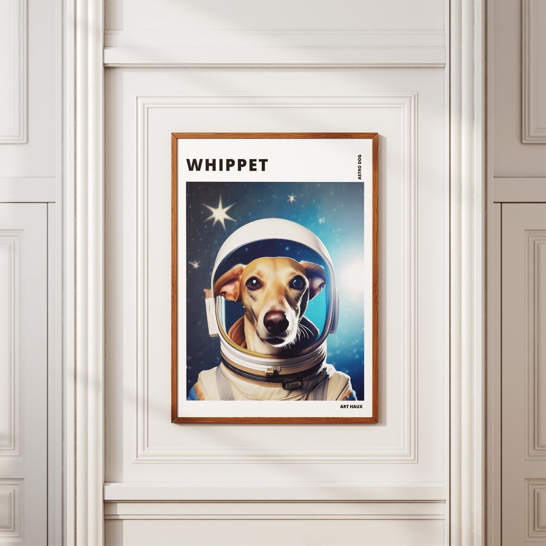 Whippet Astronaut Dog Series with Text Astro Dog image 3