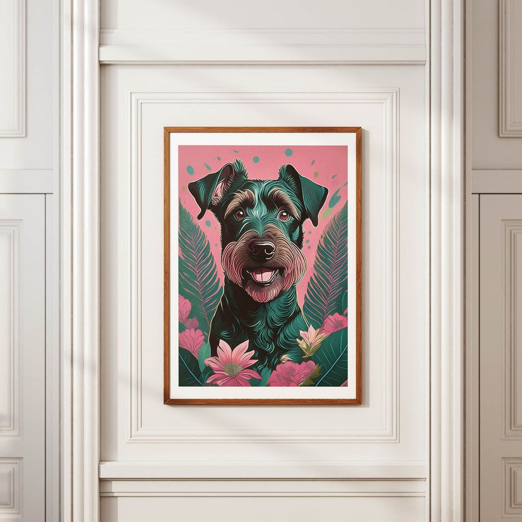 Irish Terrier Flowery Dog image 3