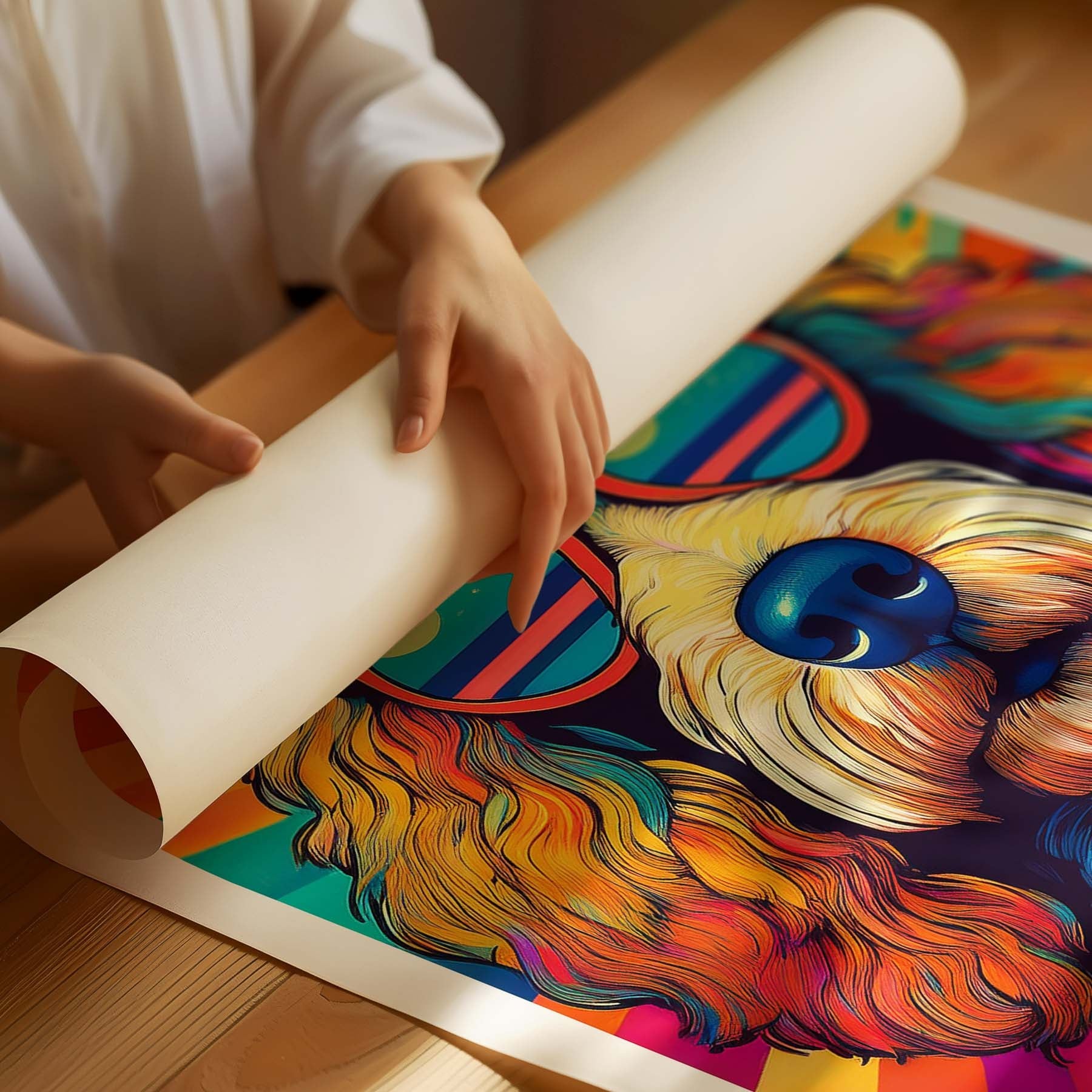 Cavoodle In Colourful Sunnies 1 image 3