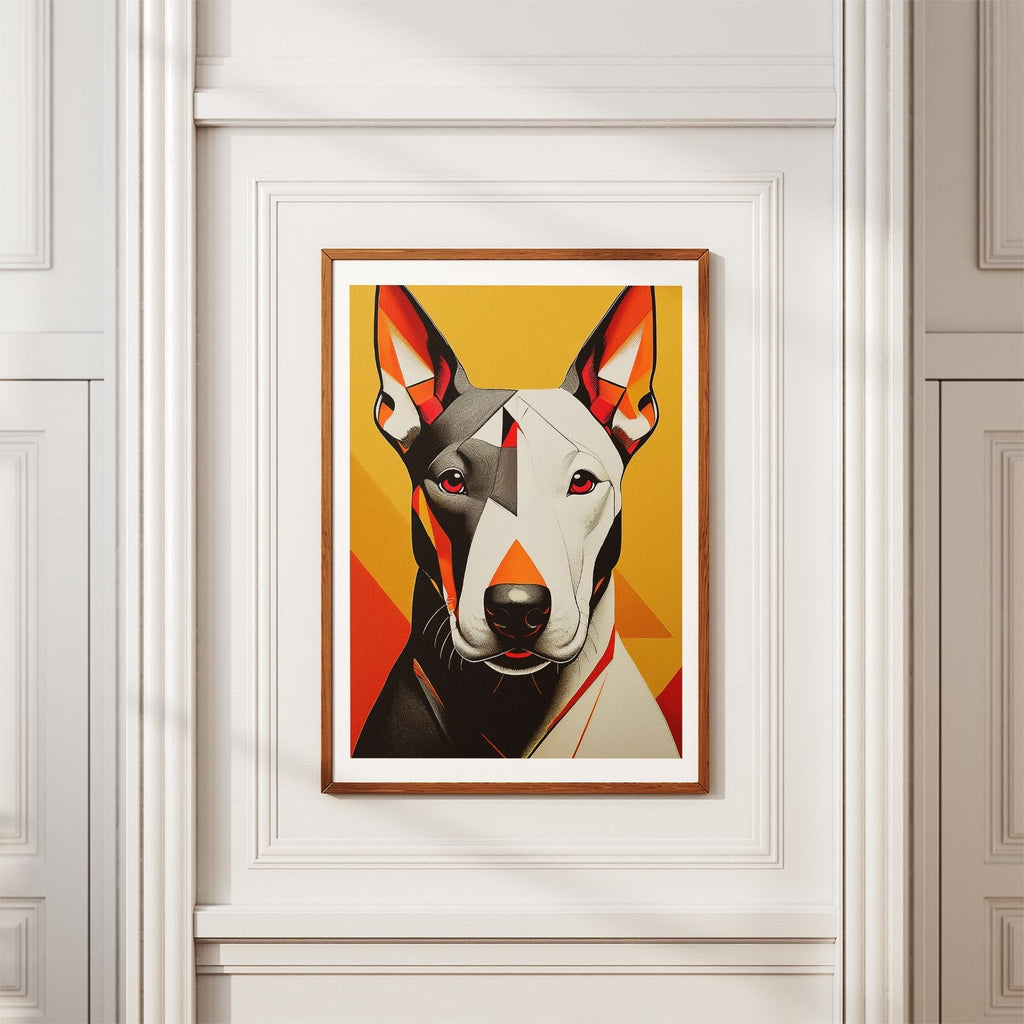 Bull Terrier Geometric Orange Series image 3