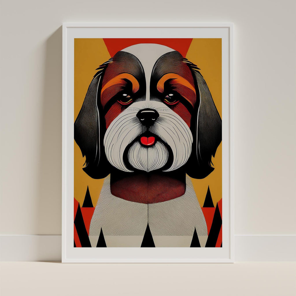 Shih Tzu Geometric Orange Series image 9
