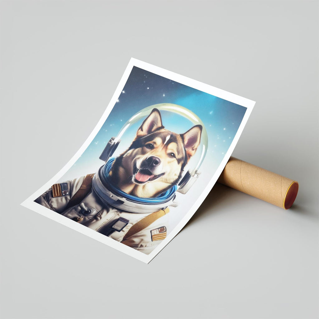 Alaskan Malamute Astronaut Dog Series image 6