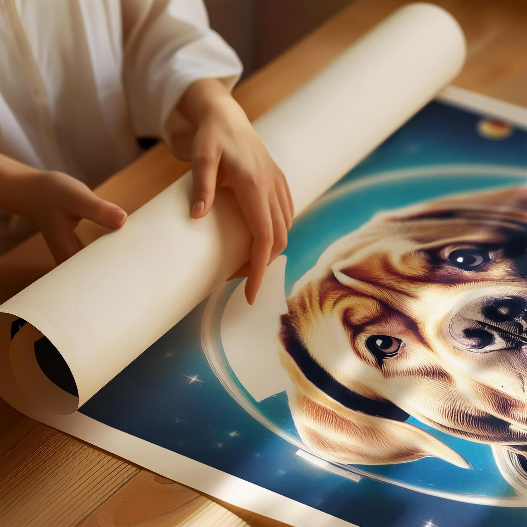 Neapolitan Mastiff Astronaut Dog Series with Text Astro Dog image 1