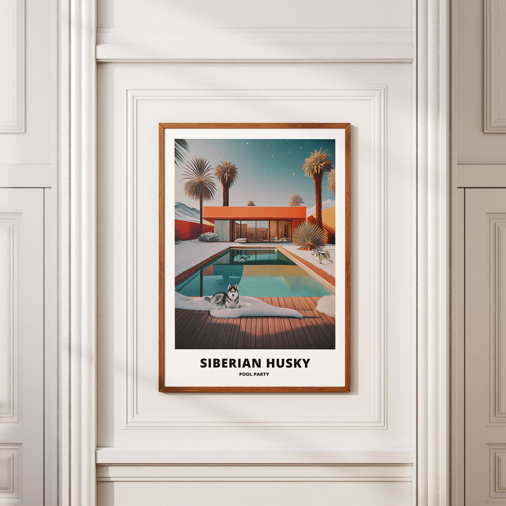 Siberian Husky Pool Party image 2