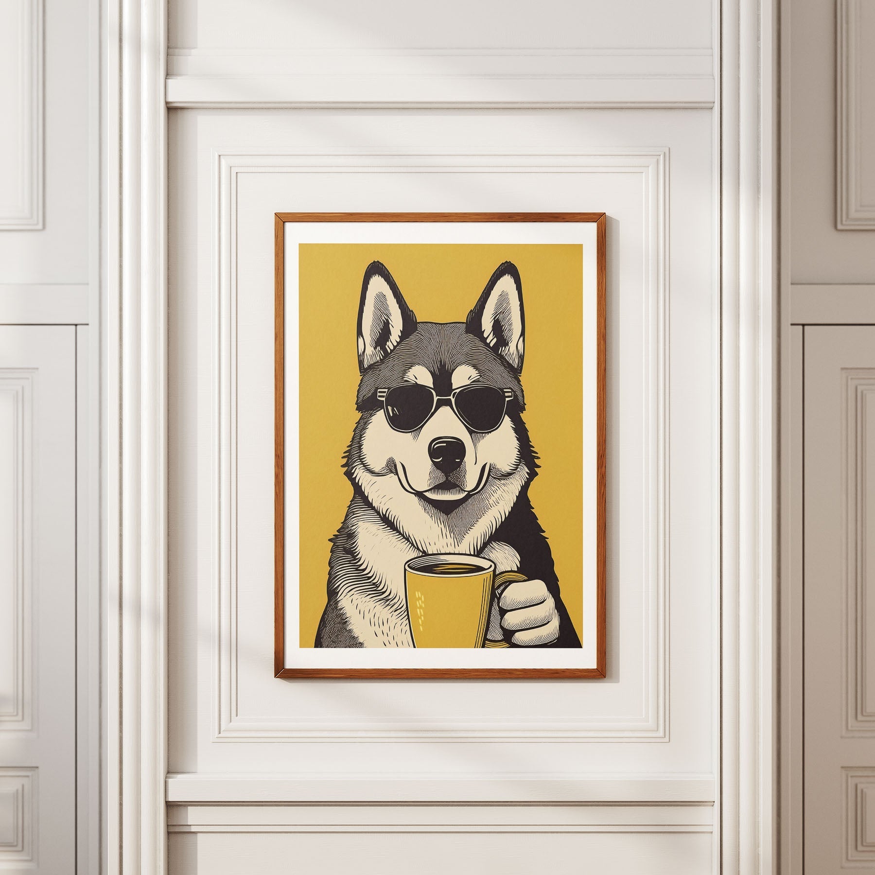 Alaskan Malamute Chillin Coffee Dog image 2