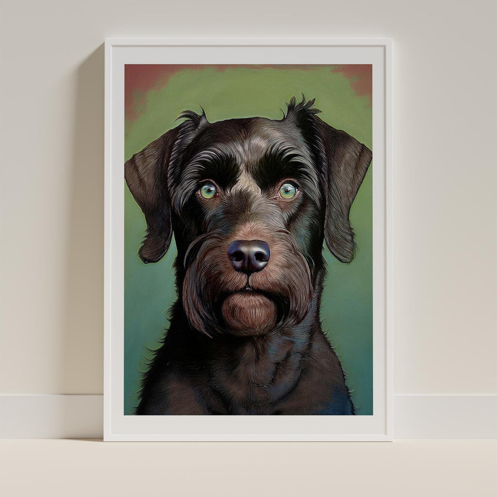 Black Russian Terrier Green Painted Series image 9