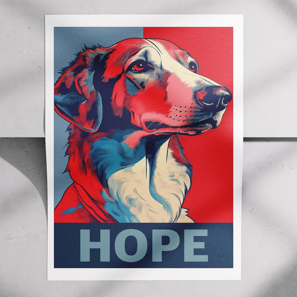 Borzoi HOPE Series Inspired by the Obama Poster image 7