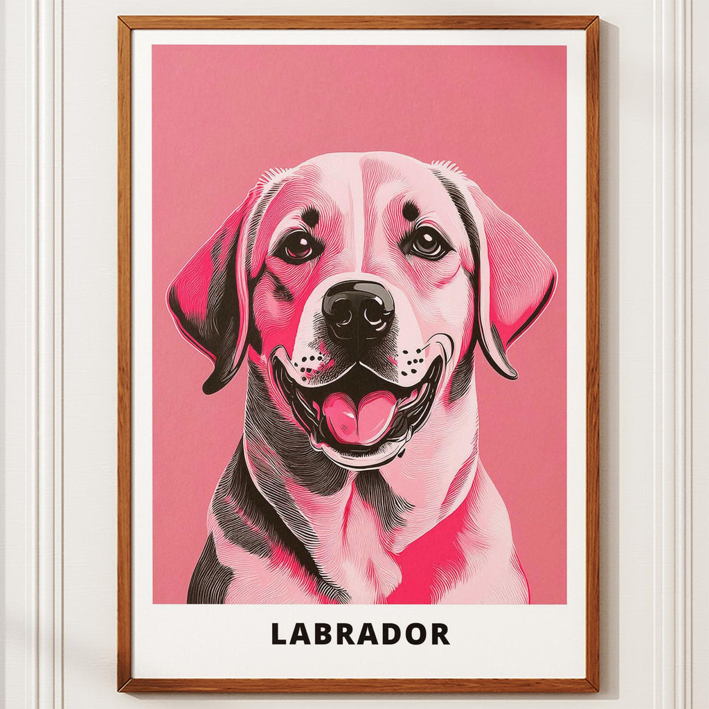 Labrador Retriever Pink and Black Dog Series 2 image 10