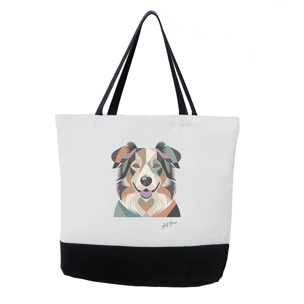 Border Collie Vintage Chic Graphic Bag image 0
