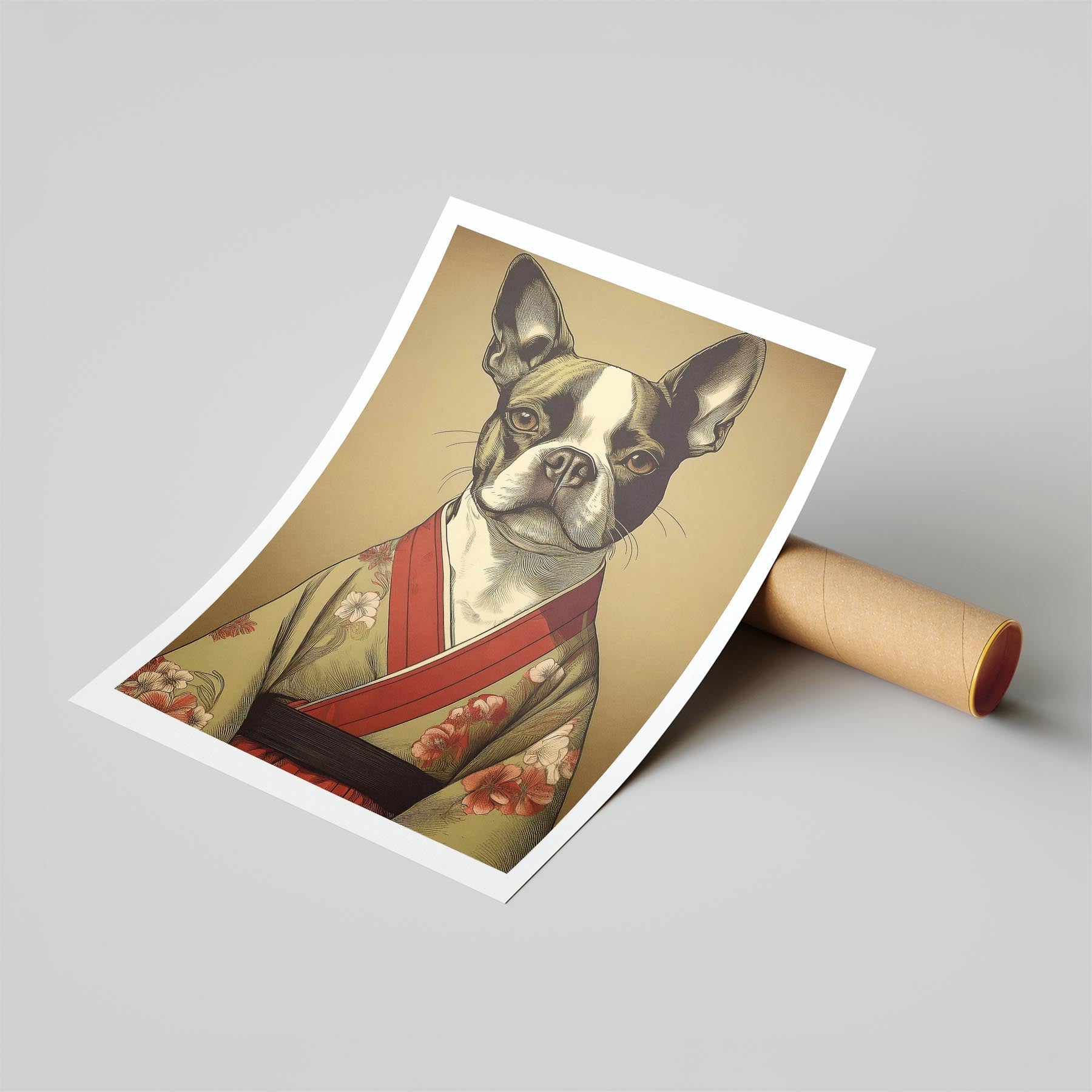 Boston Terrier Japanse Kimono Dog Series image 6