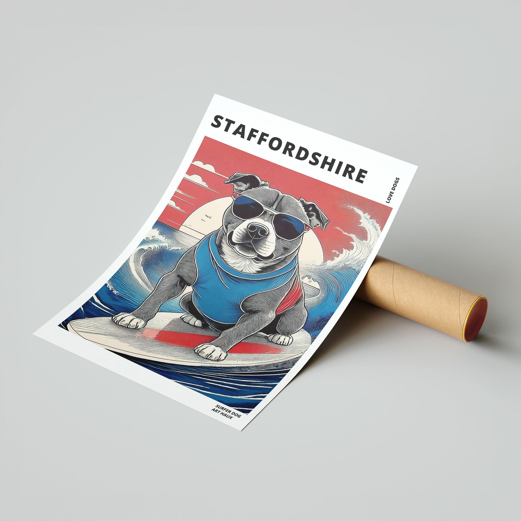 Staffordshire Hokosai Surfer Dogs 1 image 7