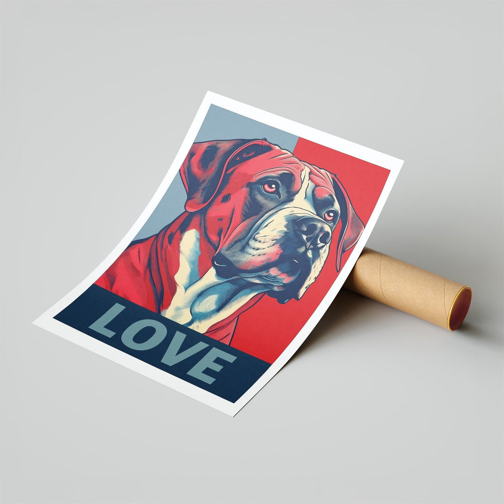 Dogue de Bordeaux LOVE Series Inspired by the Obama Poster image 6