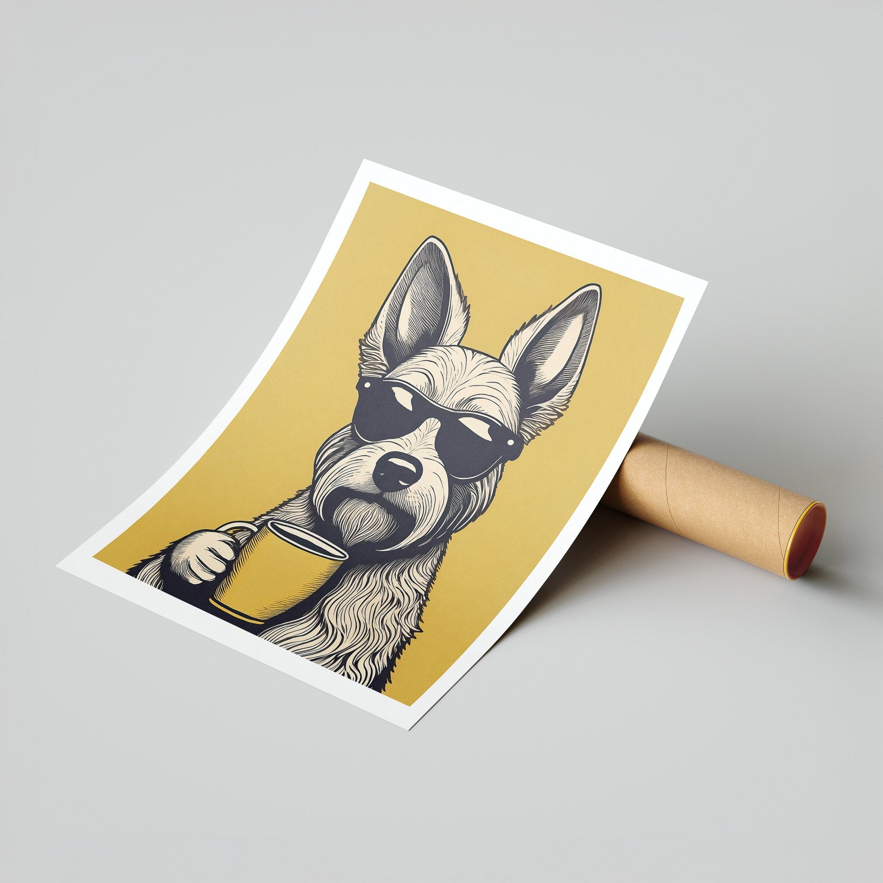 Irish Doodle Chillin Coffee Dog image 7