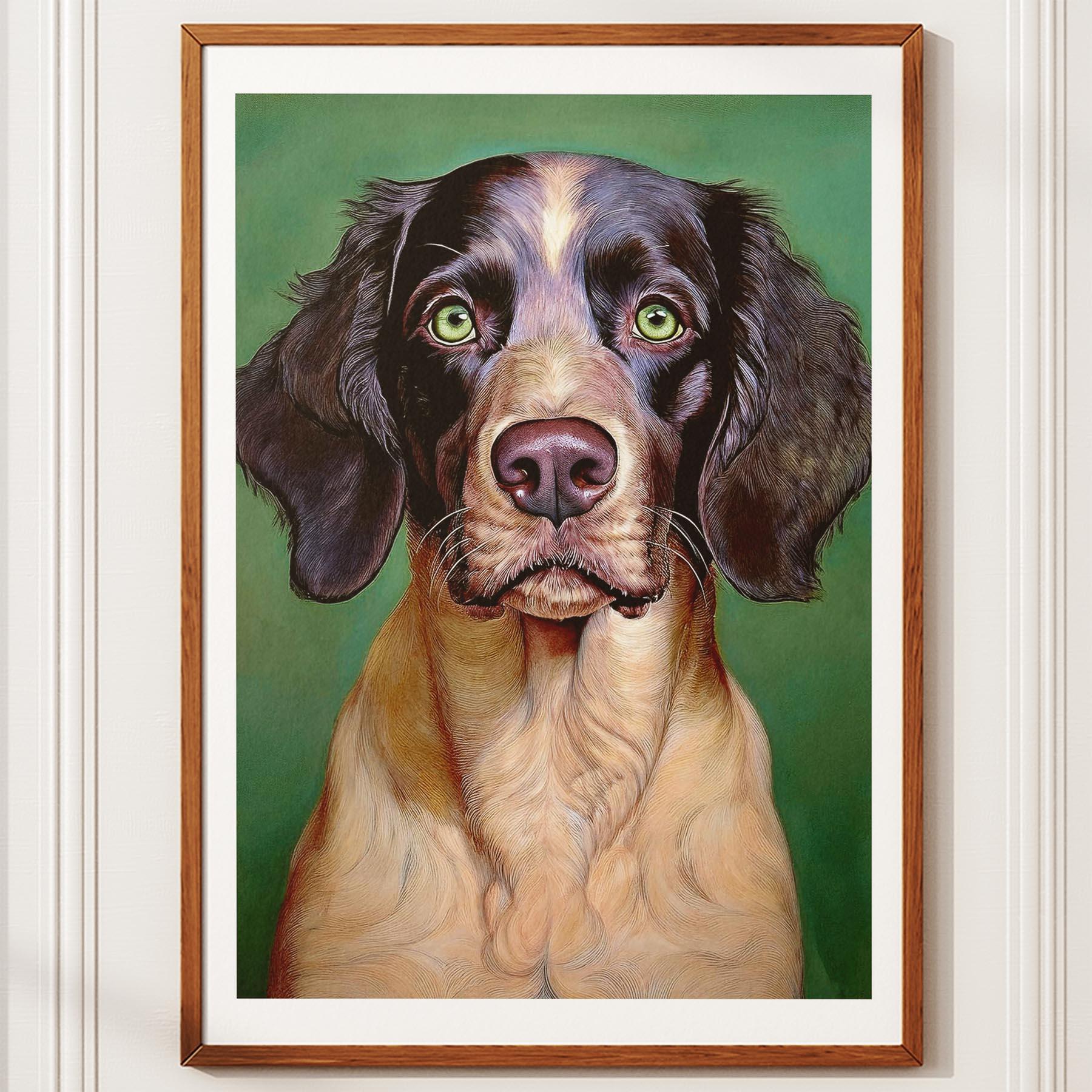 English Setter Green Painted Series image 10