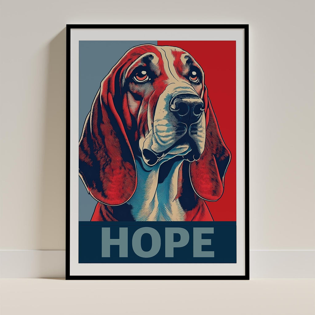 Basset Hound HOPE Series Inspired by the Obama Poster image 0