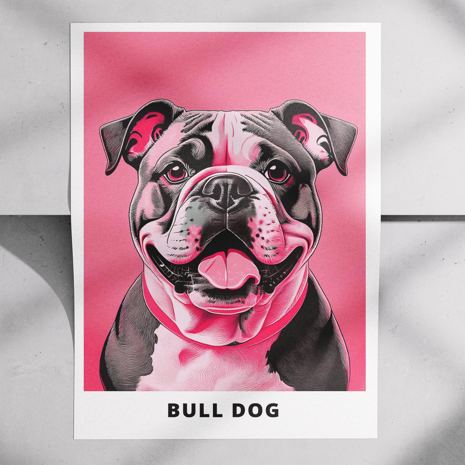 Bulldog Pink and Black Dog Series 3 image 7