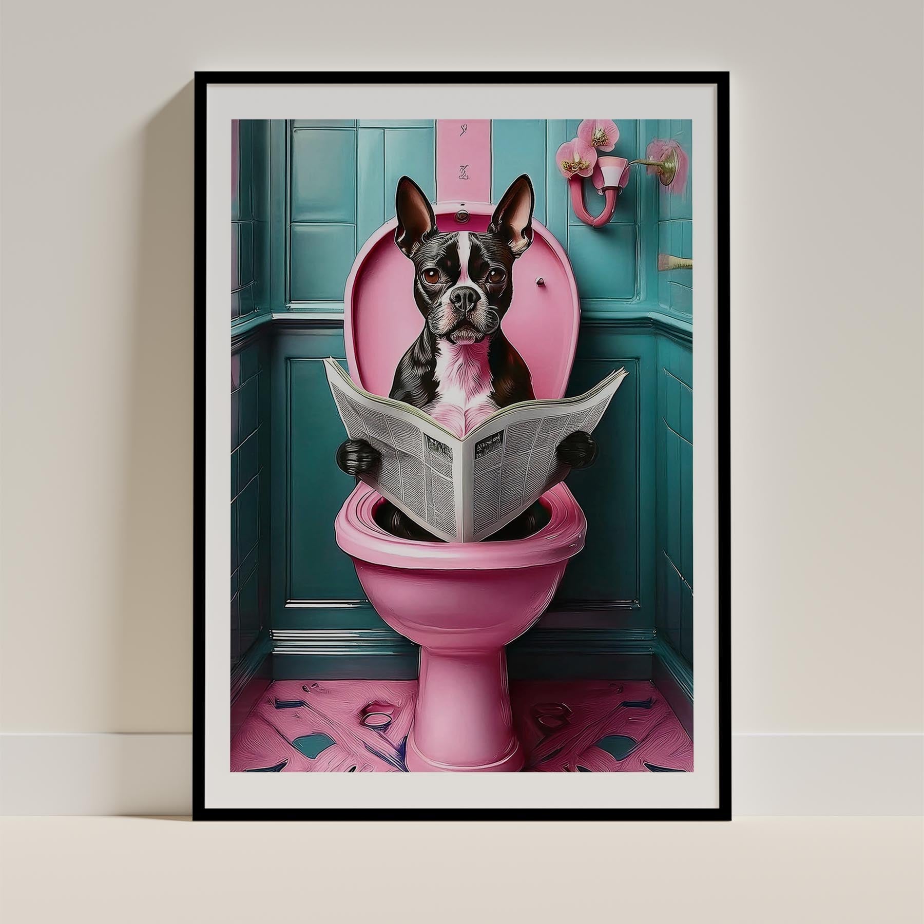 Boston Terrier Toilet Humour Dog Series 5 image 0