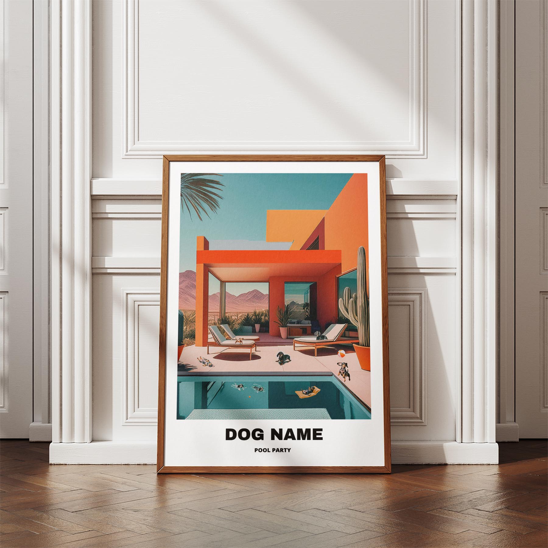 Dachshund Custom Pool Party WITH TEXT image 4