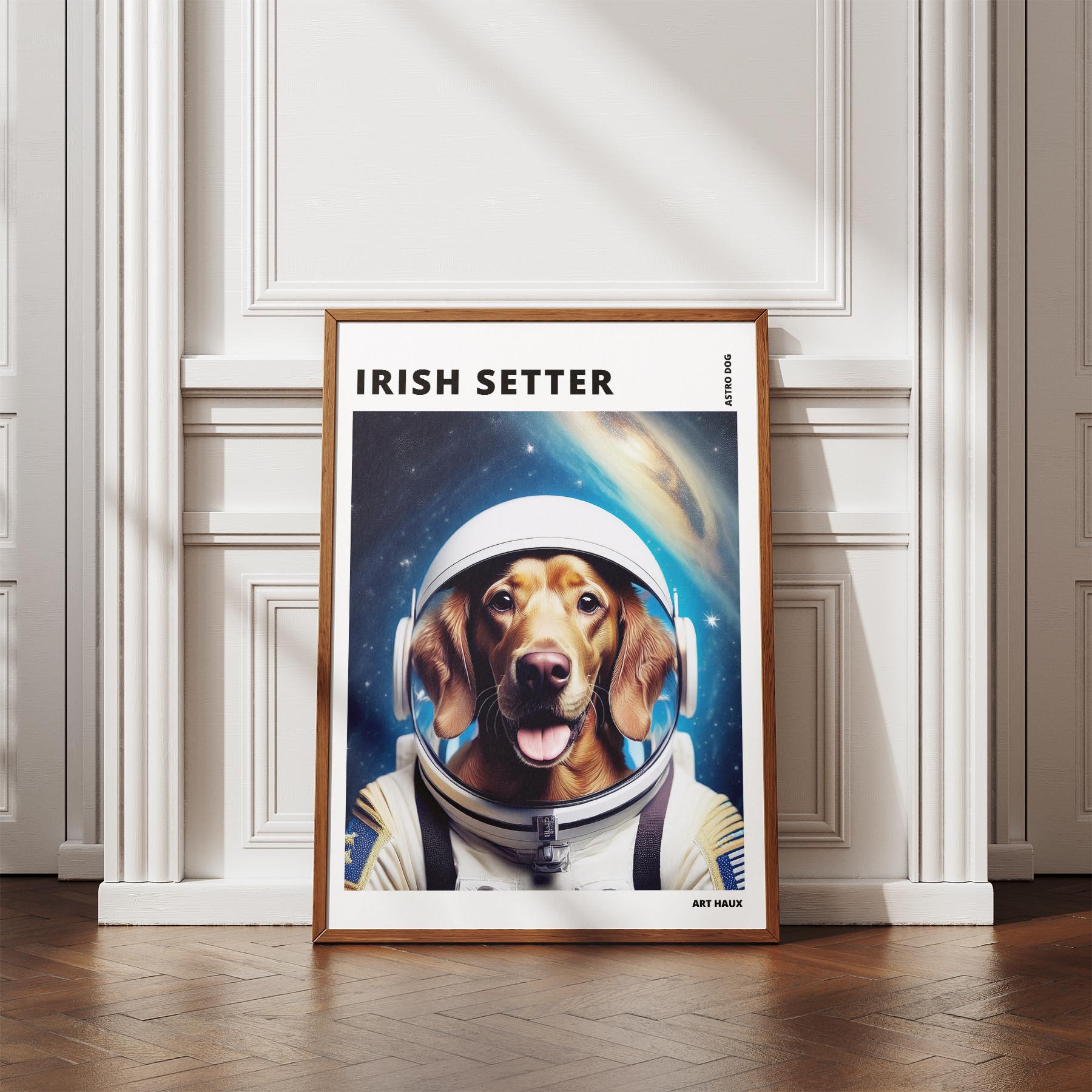 Irish Setter Astronaut Dog Series with Text Astro Dog image 4