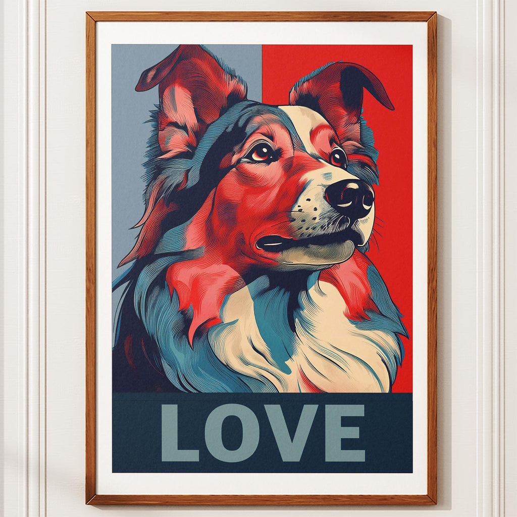 Shetland Sheepdog LOVE Series Inspired by the Obama Poster image 10