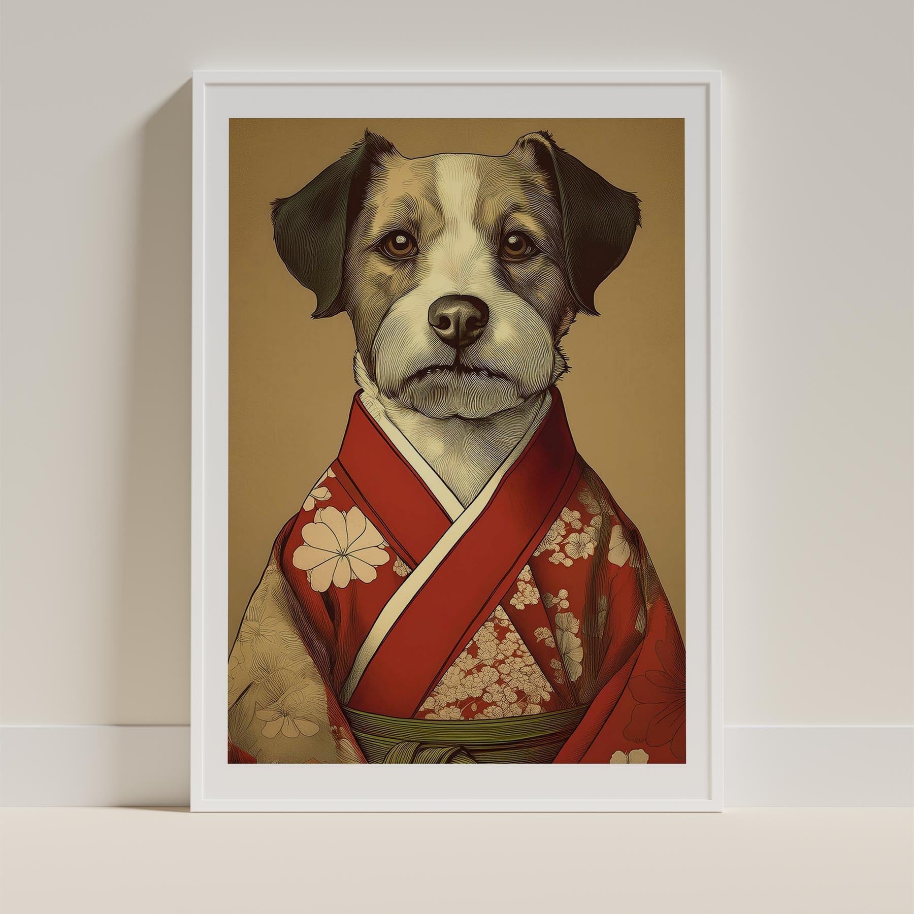 Border Terrier Japanse Kimono Dog Series image 9