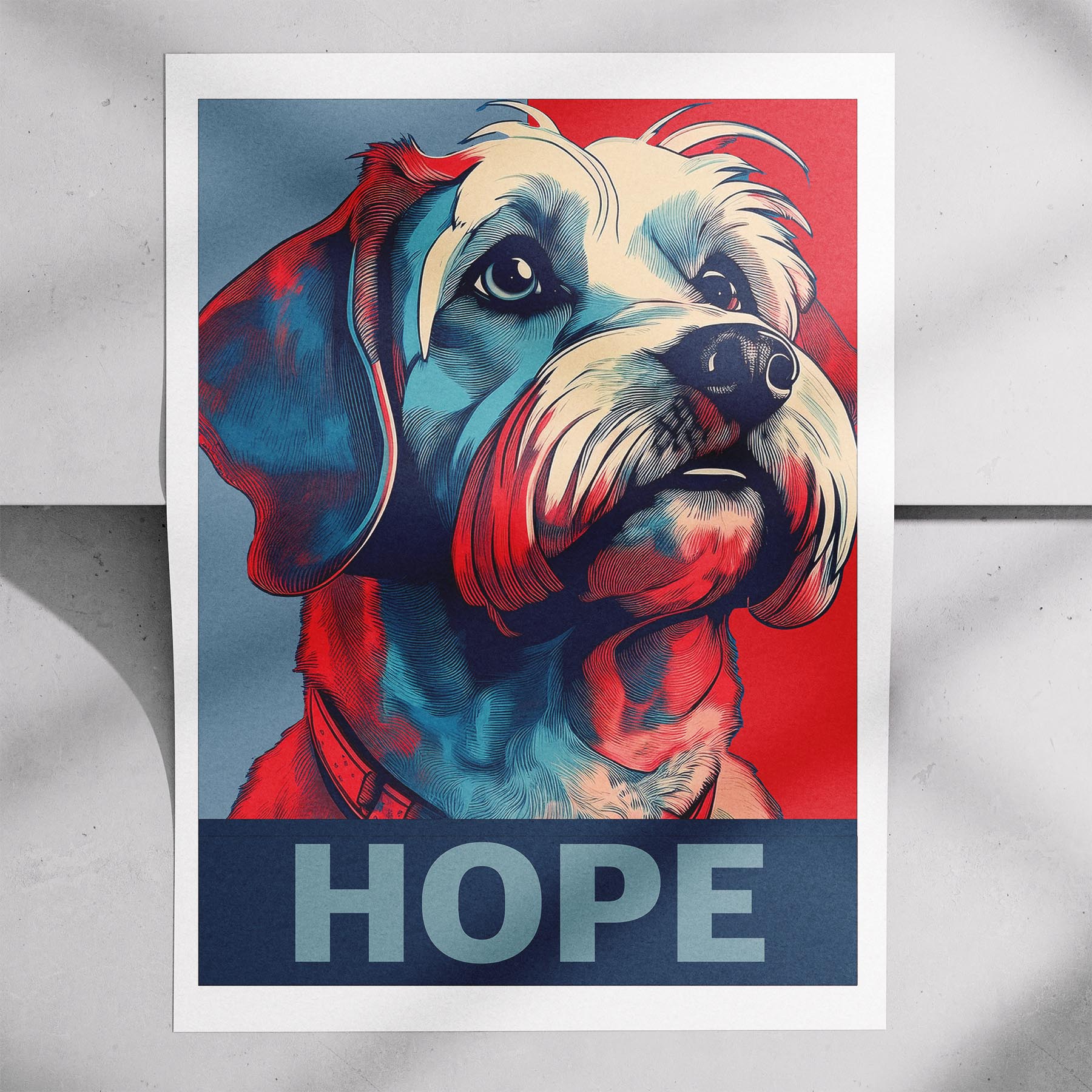 Maltese HOPE Series Inspired by the Obama Poster image 7