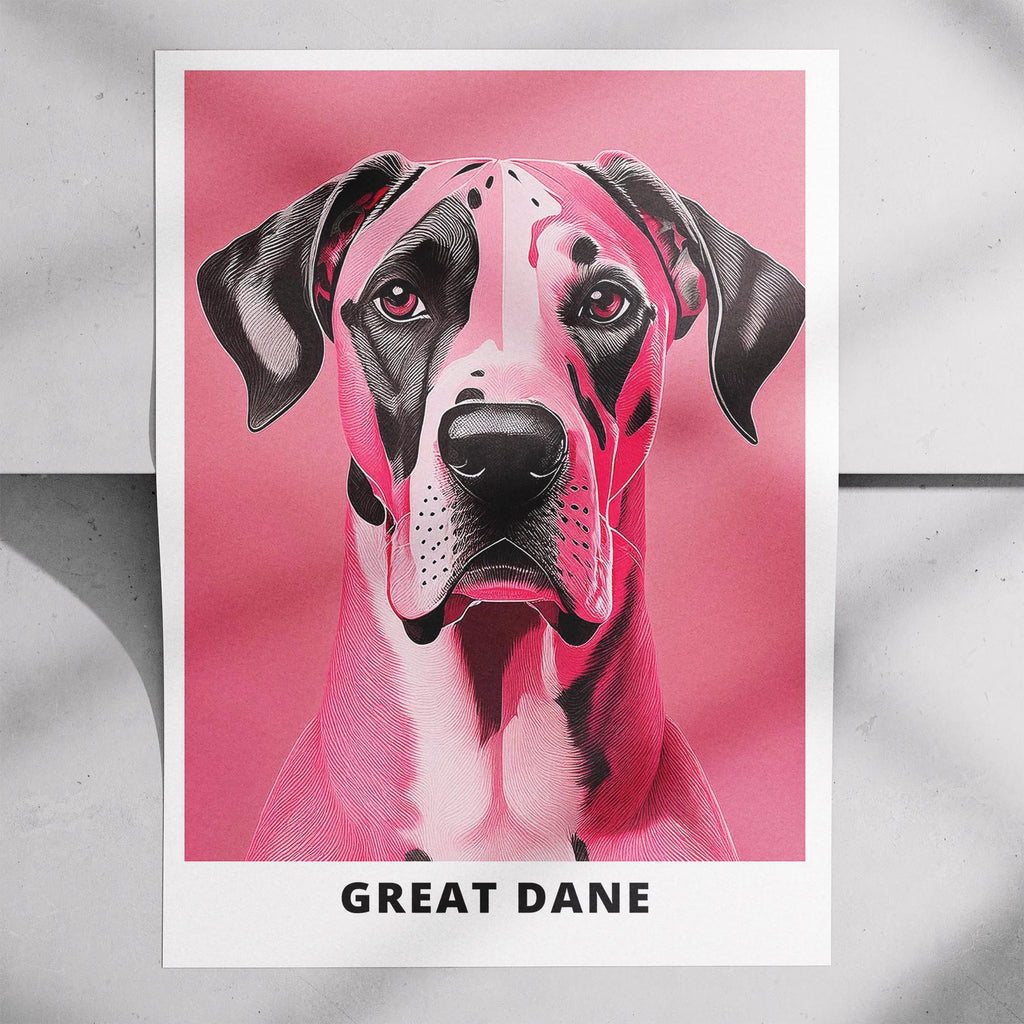 Great Dane Pink and Black Dog Series 3 image 7