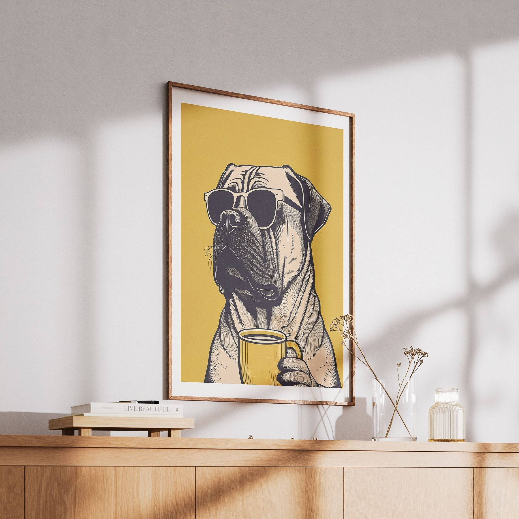 Bull Mastiff Chillin Coffee Dog image 6